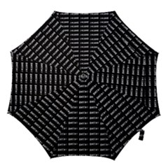Bored Comic Style Word Pattern Hook Handle Umbrellas (small) by dflcprints
