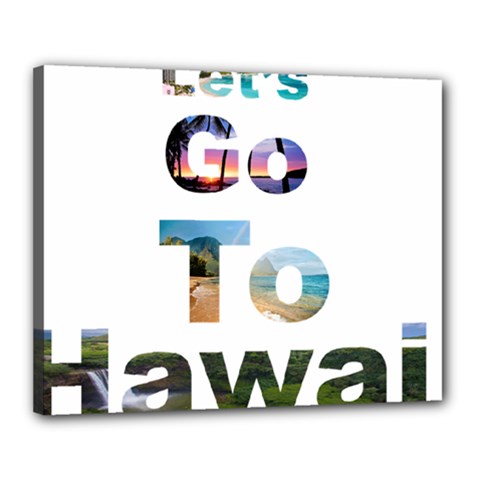 Hawaii Canvas 20  X 16  by Howtobead