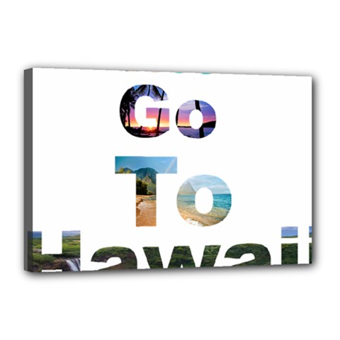 Hawaii Canvas 18  X 12  by Howtobead