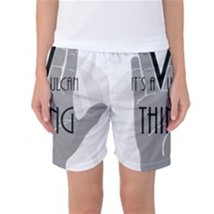 Vulcan Thing Women s Basketball Shorts by Howtobead