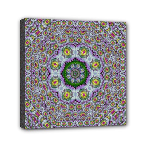 Summer Bloom In Floral Spring Time Mini Canvas 6  X 6  by pepitasart
