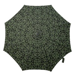 Camouflage Ornate Pattern Hook Handle Umbrellas (medium) by dflcprints