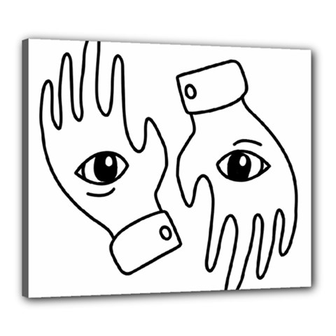 Hands Canvas 24  X 20  by ExtraSpicy