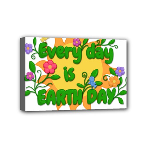 Earth Day Mini Canvas 6  X 4  by Valentinaart