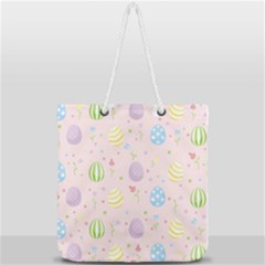 Easter Pattern Full Print Rope Handle Tote (large) by Valentinaart