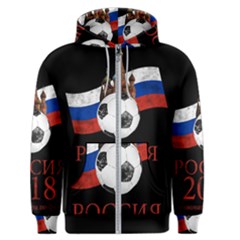 Russia Football World Cup Men s Zipper Hoodie by Valentinaart