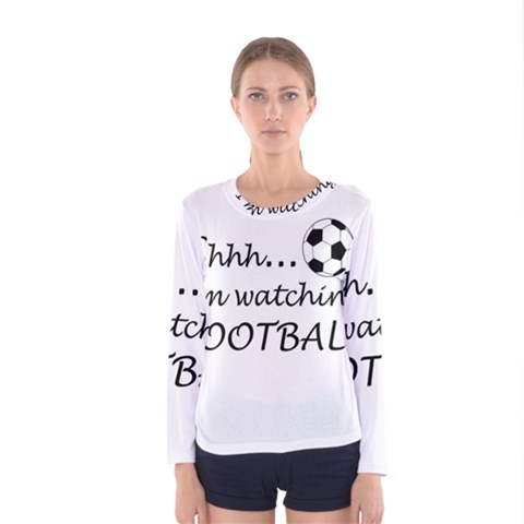 Football Fan  Women s Long Sleeve Tee by Valentinaart