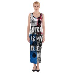 Football Is My Religion Fitted Maxi Dress by Valentinaart