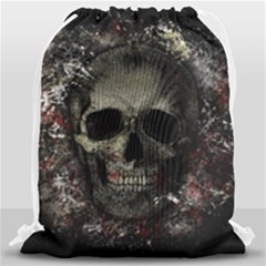 Skull Drawstring Bag (large) by Valentinaart