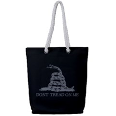 Gadsden Flag Don t Tread On Me Full Print Rope Handle Tote (small) by snek