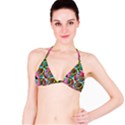 3d Pattern Mix Bikini Top View1