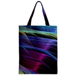 Abstract Satin Zipper Classic Tote Bag by Sapixe