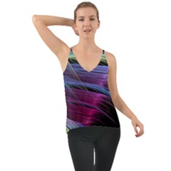 Abstract Satin Cami by Sapixe