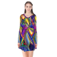 Abstract Digital Art Flare Dress by Sapixe