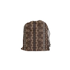 African Style Vector Pattern Drawstring Pouches (xs)  by Sapixe