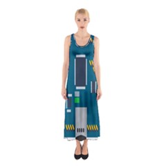 Amphisbaena Two Platform Dtn Node Vector File Sleeveless Maxi Dress by Sapixe