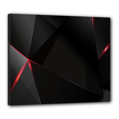 Black Light Dark Figures Canvas 24  X 20  by Sapixe