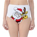 Christmas Santa Claus High-Waist Bikini Bottoms View1