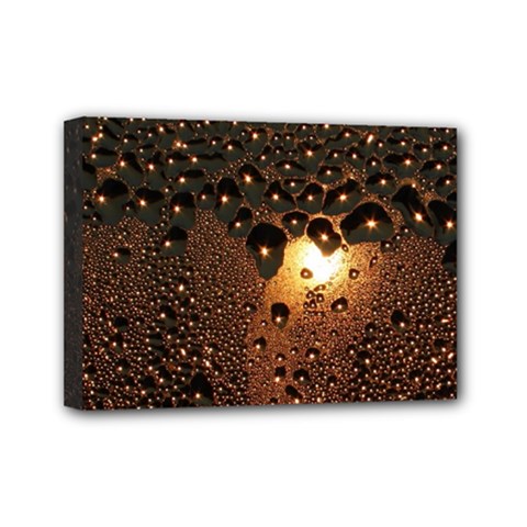 Condensation Abstract Mini Canvas 7  X 5  by Sapixe