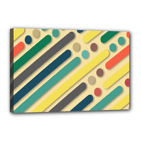 Background Vintage Desktop Color Canvas 18  X 12  by Nexatart