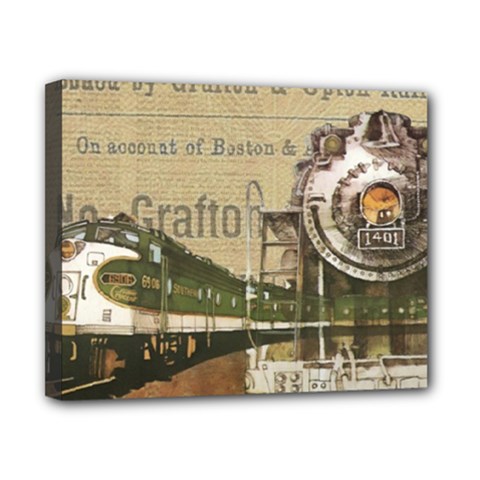 Train Vintage Tracks Travel Old Canvas 10  X 8  by Nexatart