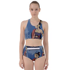 Java Indonesia Girl Headpiece Racer Back Bikini Set by Nexatart