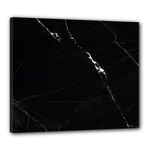 Black Marble Tiles Rock Stone Statues Canvas 24  X 20  by Nexatart