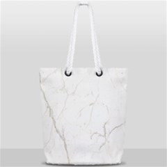 White Marble Tiles Rock Stone Statues Full Print Rope Handle Tote (small) by Nexatart