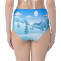 Landscape Winter Ice Cold Xmas High-Waist Bikini Bottoms View2