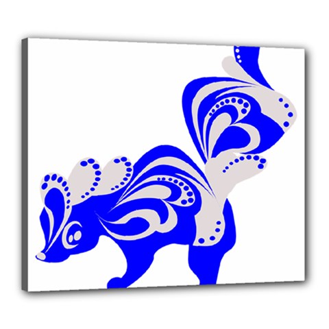 Skunk Animal Still From Canvas 24  X 20  by Nexatart