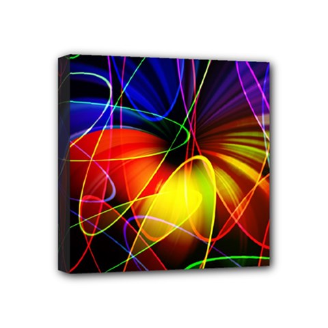 Fractal Pattern Abstract Chaos Mini Canvas 4  X 4  by Nexatart