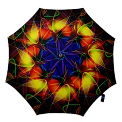 Fractal Pattern Abstract Chaos Hook Handle Umbrellas (small) by Nexatart