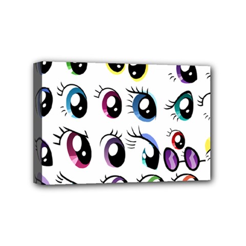 Eyes  Pattern Mini Canvas 6  X 4  by Sapixe