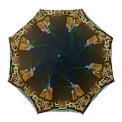 Galaxy Hotel Macau Cotai Laser Beams At Night Golf Umbrellas by Sapixe