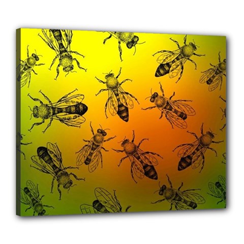 Insect Pattern Canvas 24  X 20  by Sapixe