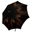 Multicolor Fractals Digital Art Design Hook Handle Umbrellas (Small) View2
