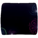 Neon Flowers And Swirls Abstract Back Support Cushion View1