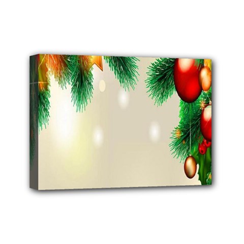 Ornament Christmast Pattern Mini Canvas 7  X 5  by Sapixe