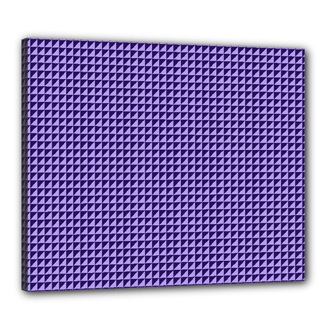 Purple Triangulate Canvas 24  X 20  by jumpercat