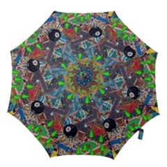 Pixel Art City Hook Handle Umbrellas (medium) by Sapixe