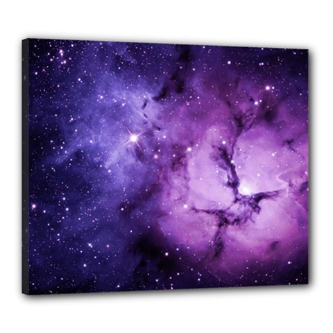 Purple Space Canvas 24  X 20  by Sapixe