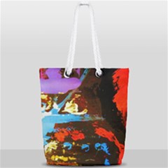 Balboa   Island On A Sand 17 Full Print Rope Handle Tote (small) by bestdesignintheworld