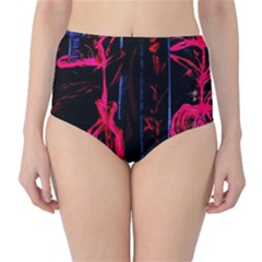 Calligraphy High-waist Bikini Bottoms by bestdesignintheworld