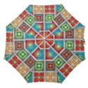 Tiles Pattern Background Colorful Straight Umbrellas View1