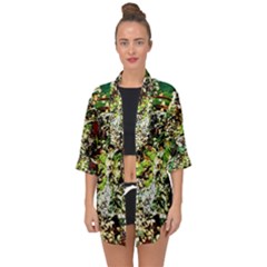 April   Birds Of Paradise 5 Open Front Chiffon Kimono by bestdesignintheworld