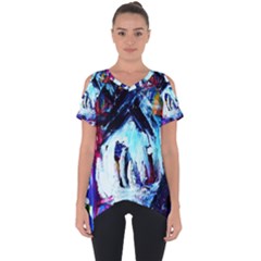 Funny House Cut Out Side Drop Tee by bestdesignintheworld
