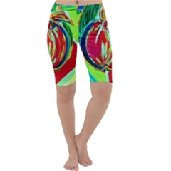 Dscf1458 - Fruits Geometry Cropped Leggings  by bestdesignintheworld