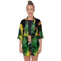 Tigers Lillies Open Front Chiffon Kimono by bestdesignintheworld