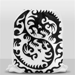Ying Yang Tattoo Drawstring Bag (small) by Sapixe