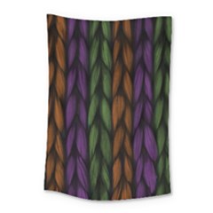 Background Weave Plait Purple Small Tapestry by Sapixe